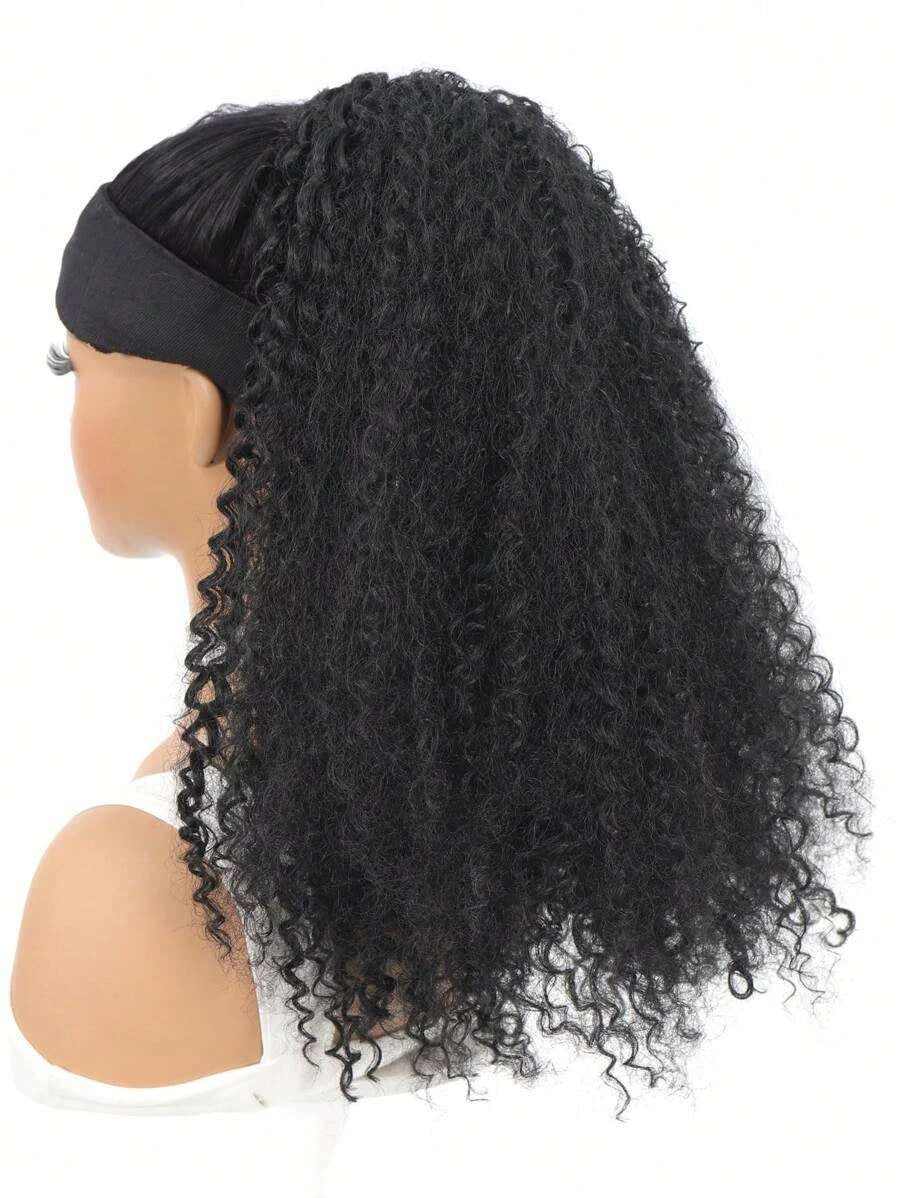 Heat-Resistant Deep Curly Drawstring Ponytail Extension for Women – Instant Clip-In, Afro Kinky Curly Texture, Small to Medium Curls – Perfect for Daily Protective Styling – Synthetic Fiber, 20 Inch