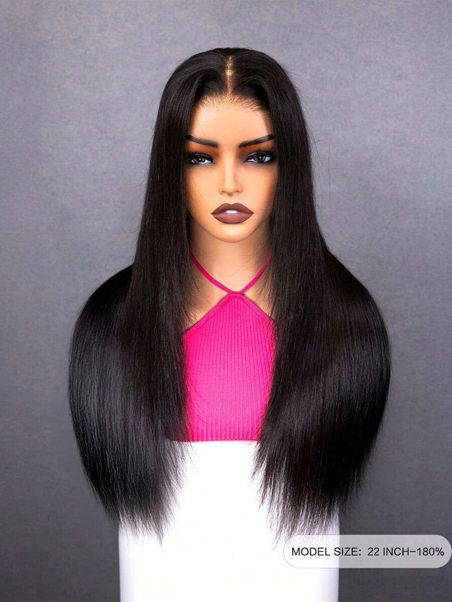 Glueless Layered Cut Straight Lace Closure Wig for Women – 6x4 HD Pre-Bleached Closure, Pre-Plucked Hairline, Beginner-Friendly Wear & Go, 180% Density – Perfect for Everyday Wear – 100% Human Hair, 16–24 Inch, Natural & Honey Blonde Ombre (S1/27)
