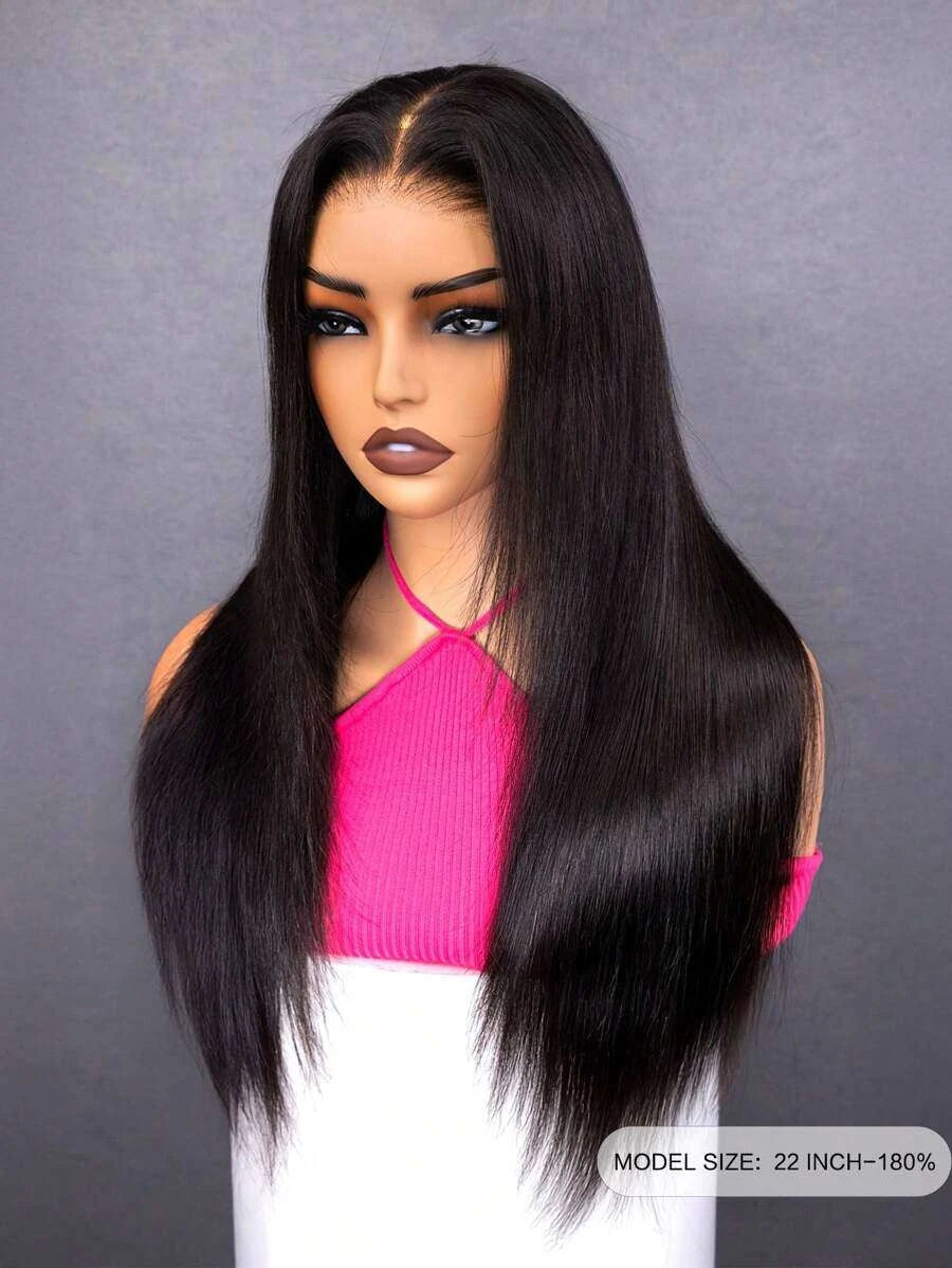 Glueless Layered Cut Straight Lace Closure Wig for Women – 6x4 HD Pre-Bleached Closure, Pre-Plucked Hairline, Beginner-Friendly Wear & Go, 180% Density – Perfect for Everyday Wear – 100% Human Hair, 16–24 Inch, Natural & Honey Blonde Ombre (S1/27)