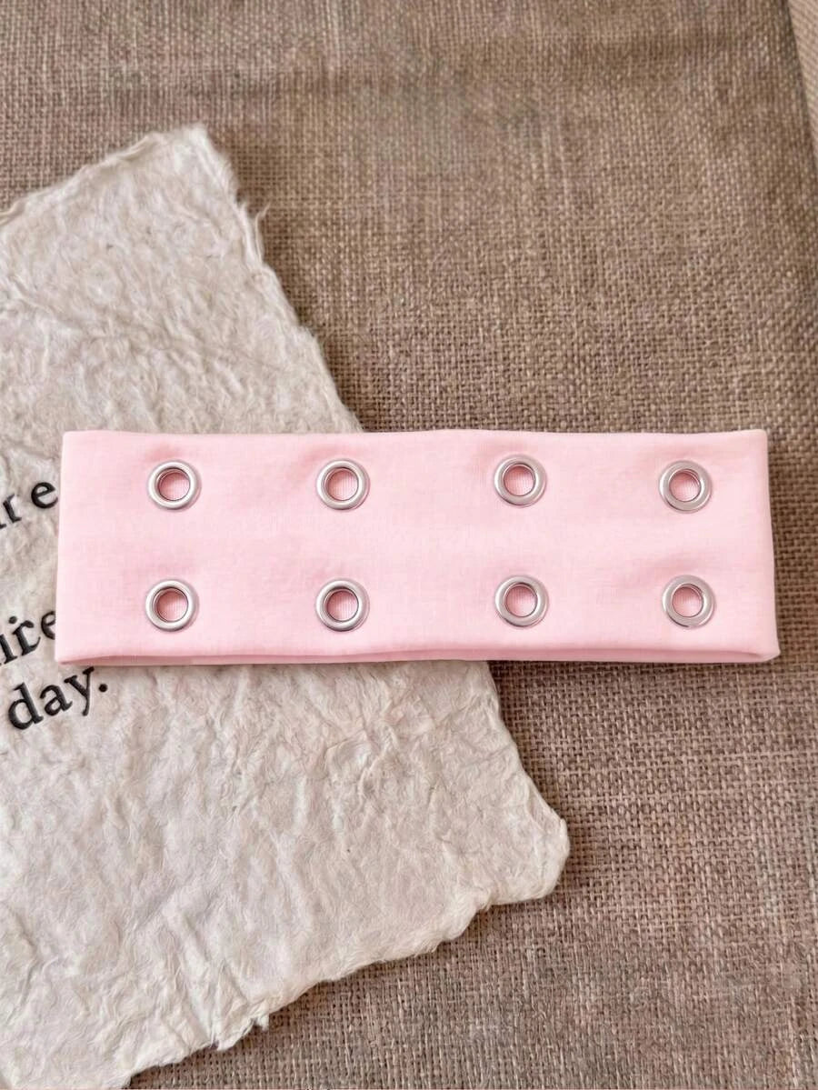 Anti-Slip Elastic Hollow-Out Headband for Women – Punk Gothic Style, Soft Stretch Fit – Perfect for Beach, Yoga, Sports & Daily Wear – Polyester, One Size