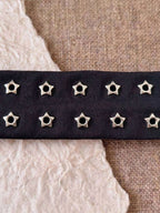Anti-Slip Elastic Hollow-Out Headband for Women – Punk Gothic Style, Soft Stretch Fit – Perfect for Beach, Yoga, Sports & Daily Wear – Polyester, One Size