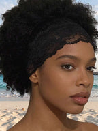 Lace Headband for Women – Twist Detail, Floral Texture – Perfect for Daily Wear, Summer & Beach Vacations – Polyester, One Size