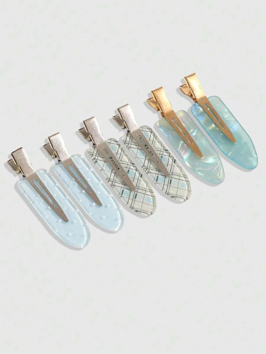 Retro Polka Dot Bangs Hairpin Clips for Women – 4-Piece Set, Cute Kawaii Style – Perfect for Daily Wear & Going Out – Metal, One Size