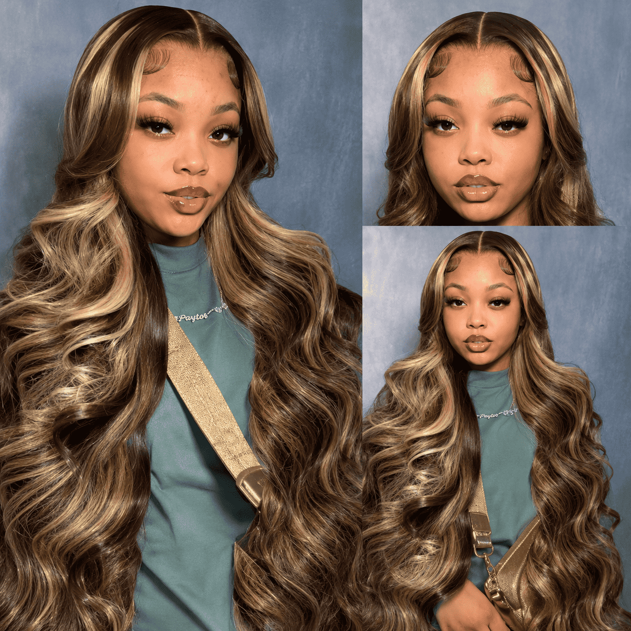 Glueless Body Wave Lace Front Human Hair Wig for Women – 13x4 Transparent Lace, Silky Soft Waves, Seamless Natural Hairline, 180% Density – Perfect for Daily Wear, Parties & Weddings – 100% Human Hair, 16–40 Inch, P4/27