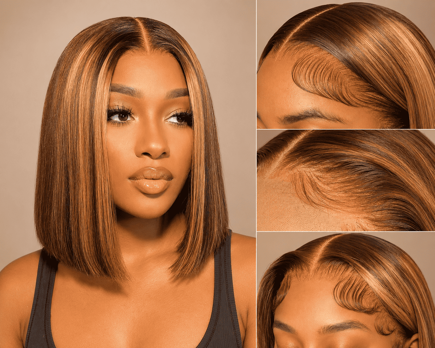 Glueless Short Bob Lace Front Human Hair Wig for Women – 13x4 HD Transparent Lace, Pre-Plucked with Baby Hair, 180% Density – Perfect for Everyday Wear & Bold Color Looks – 100% Human Hair, 8–14 Inch, 9 Trendy Colors