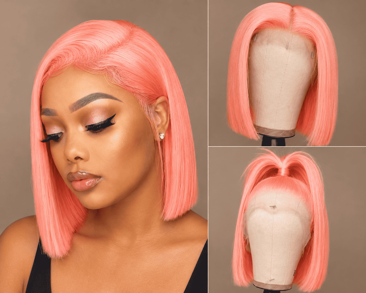 Glueless Short Bob Lace Front Human Hair Wig for Women – 13x4 HD Transparent Lace, Pre-Plucked with Baby Hair, 180% Density – Perfect for Everyday Wear & Bold Color Looks – 100% Human Hair, 8–14 Inch, 9 Trendy Colors
