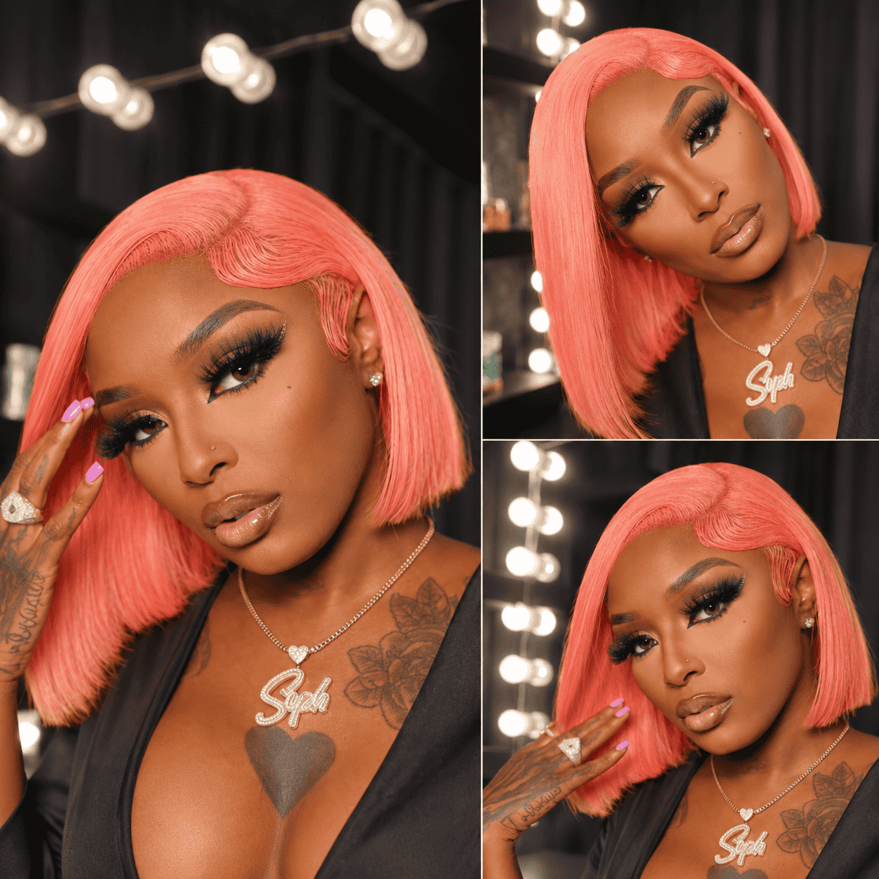 Glueless Short Bob Lace Front Human Hair Wig for Women – 13x4 HD Transparent Lace, Pre-Plucked with Baby Hair, 180% Density – Perfect for Everyday Wear & Bold Color Looks – 100% Human Hair, 8–14 Inch, 9 Trendy Colors