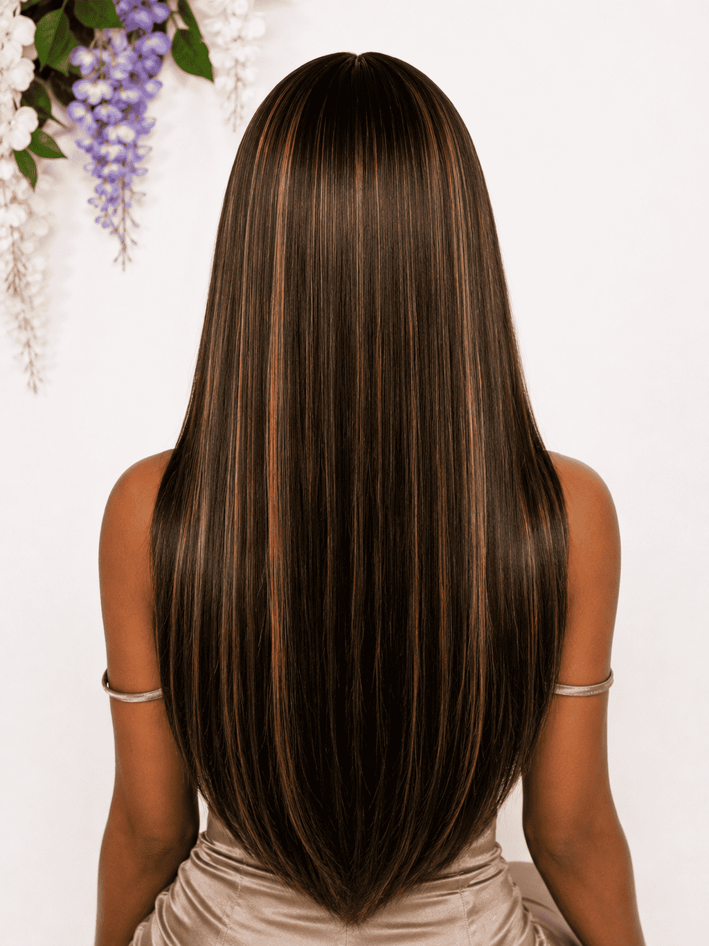 Silky Straight Wig with Wispy Bangs, Layered Cut French Fringe, 4x4 Pre-Cut Lace, Wear and Go, 180% Density, 100% Human Hair, 16-20 In