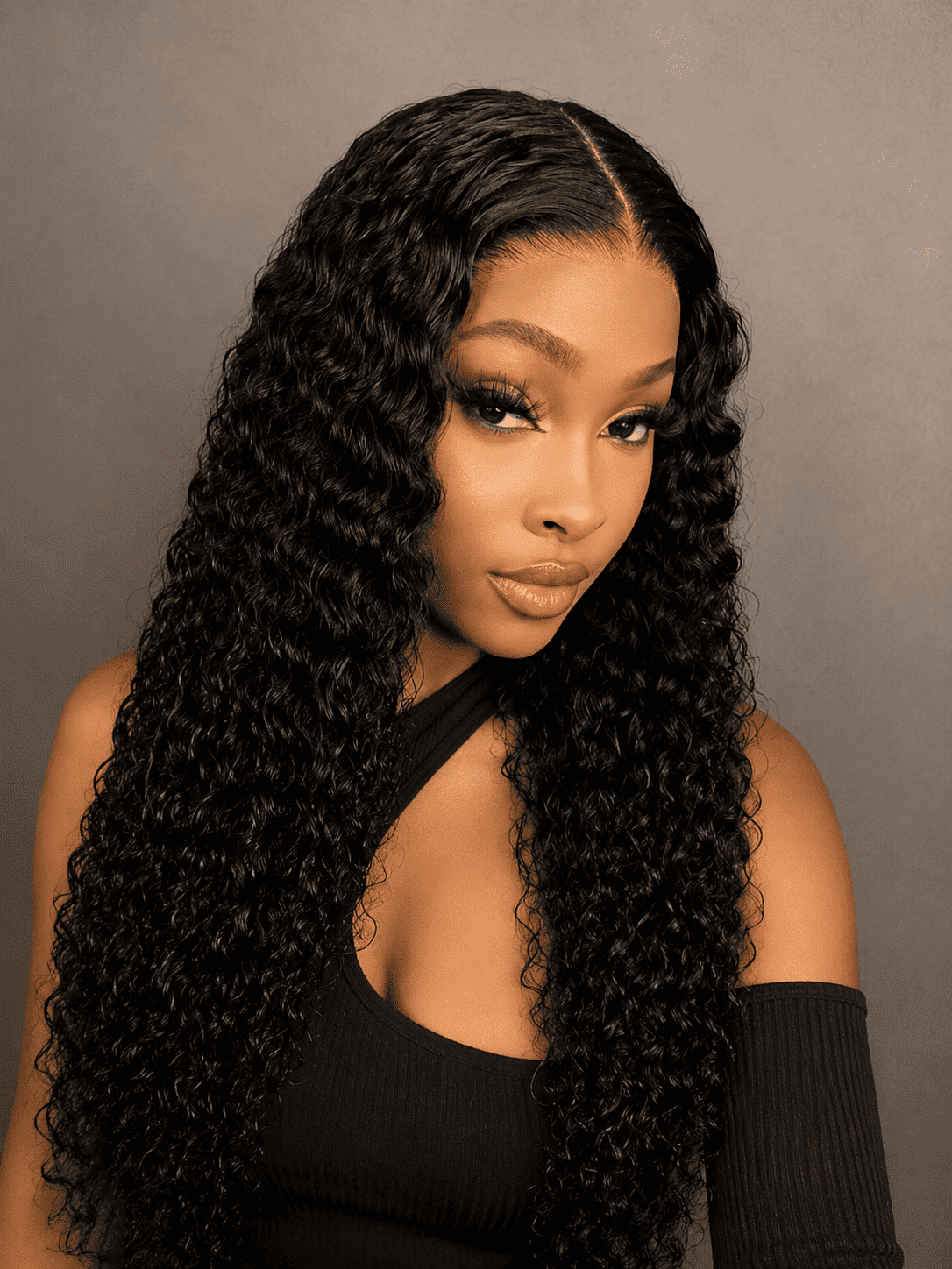 Glueless Wear & Go Deep Wave Lace Closure Wig for Women – 5x5 HD Lace, Pre-Plucked Pre-Cut, Wet & Wavy 250% Density – Perfect for Everyday Wear & Quick Install – Brazilian Human Hair Blend, 6–42 Inch, Natural Black