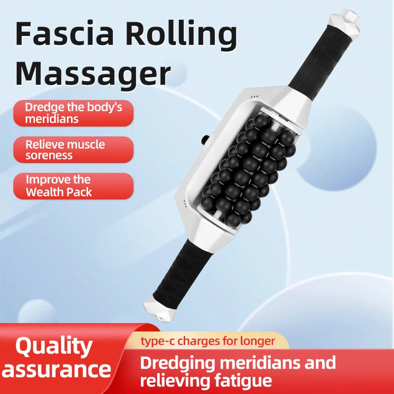 Vibration Fascia Roller, USB-C Deep Tissue Muscle Massager