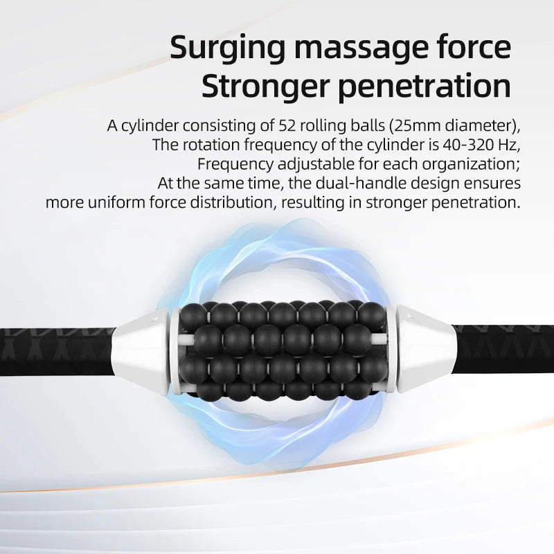 Vibration Fascia Roller, USB-C Deep Tissue Muscle Massager