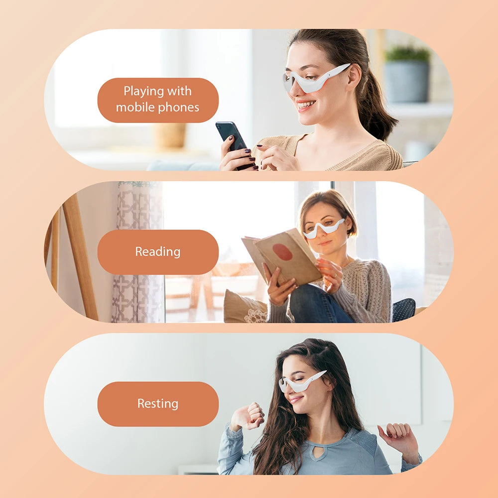 3D Eye Massager — Vibration Relief for Eye Fatigue & Dark Circles