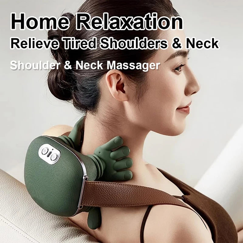 Neck & Shoulder Massager N7 with Heat, 3-Level Kneading