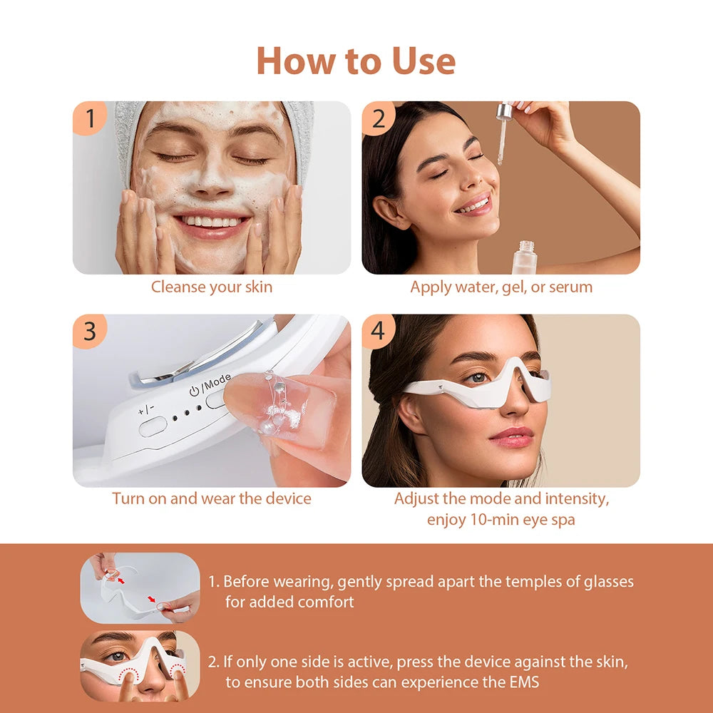 3D Eye Massager — Vibration Relief for Eye Fatigue & Dark Circles