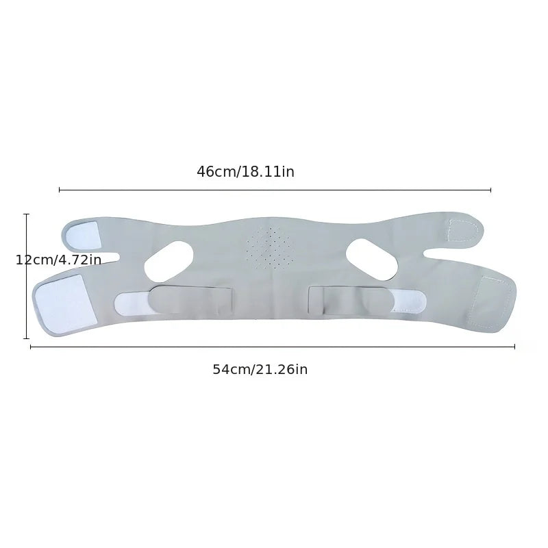 Graphene V-Shape Face Lift Band — Adjustable Double Chin Reducer & Facial Slimming Strap