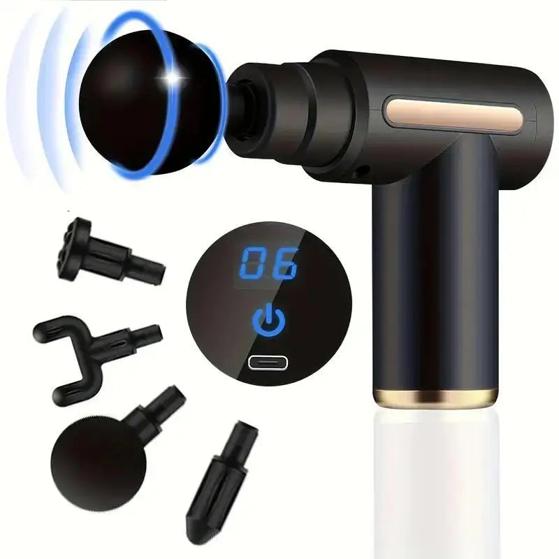 Portable Fascia Gun — Compact Vibration Massage Gun for Body, Neck & Back Muscle Relief