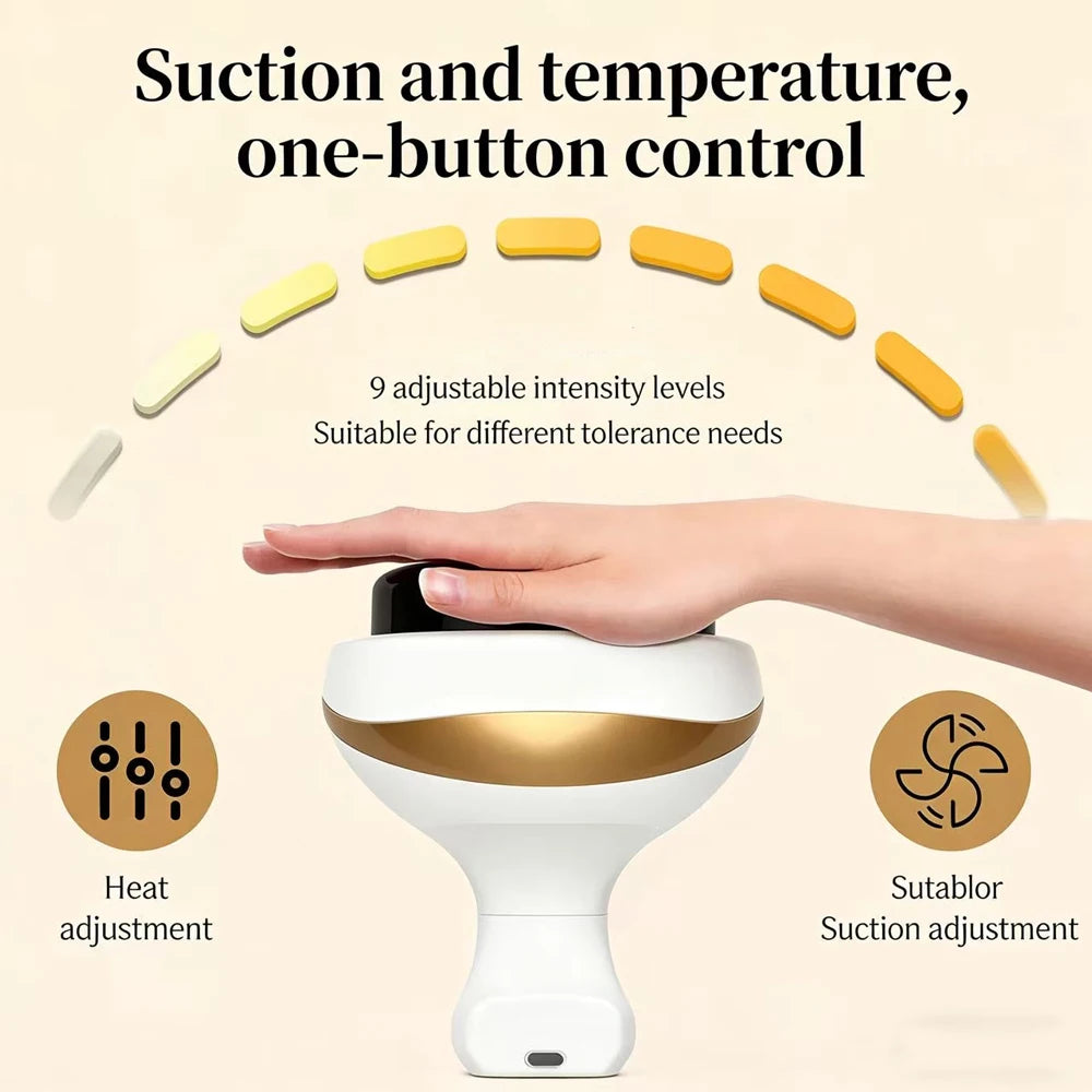 Electric Cupping & Scraping Massager – Heated Suction Anti-Cellulite Body Massager