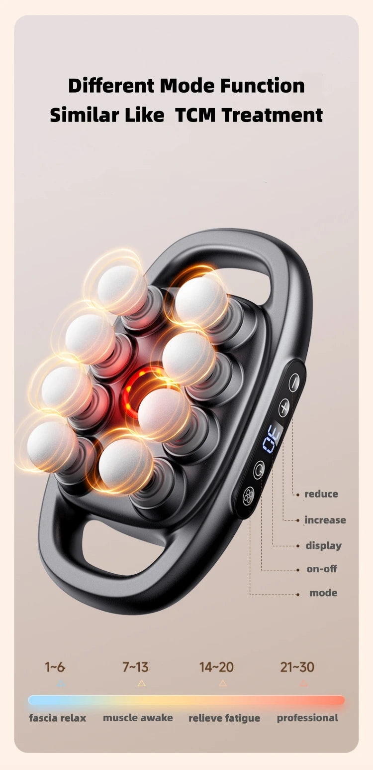 Deep Tissue Percussion Massage Gun Set — 30 Intensities for Back, Shoulders & Legs