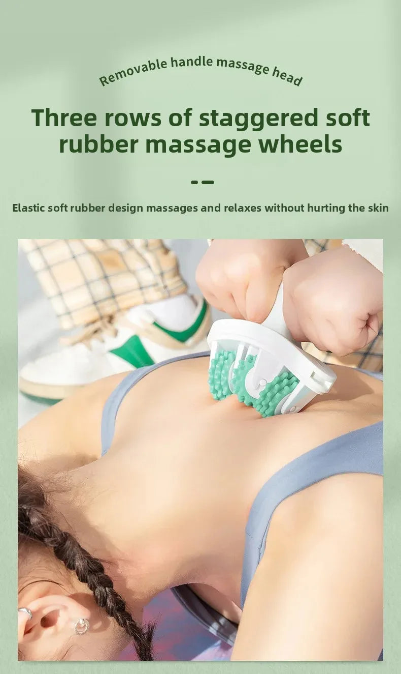Ring Body Massager with 14 Soft Rubber Rollers