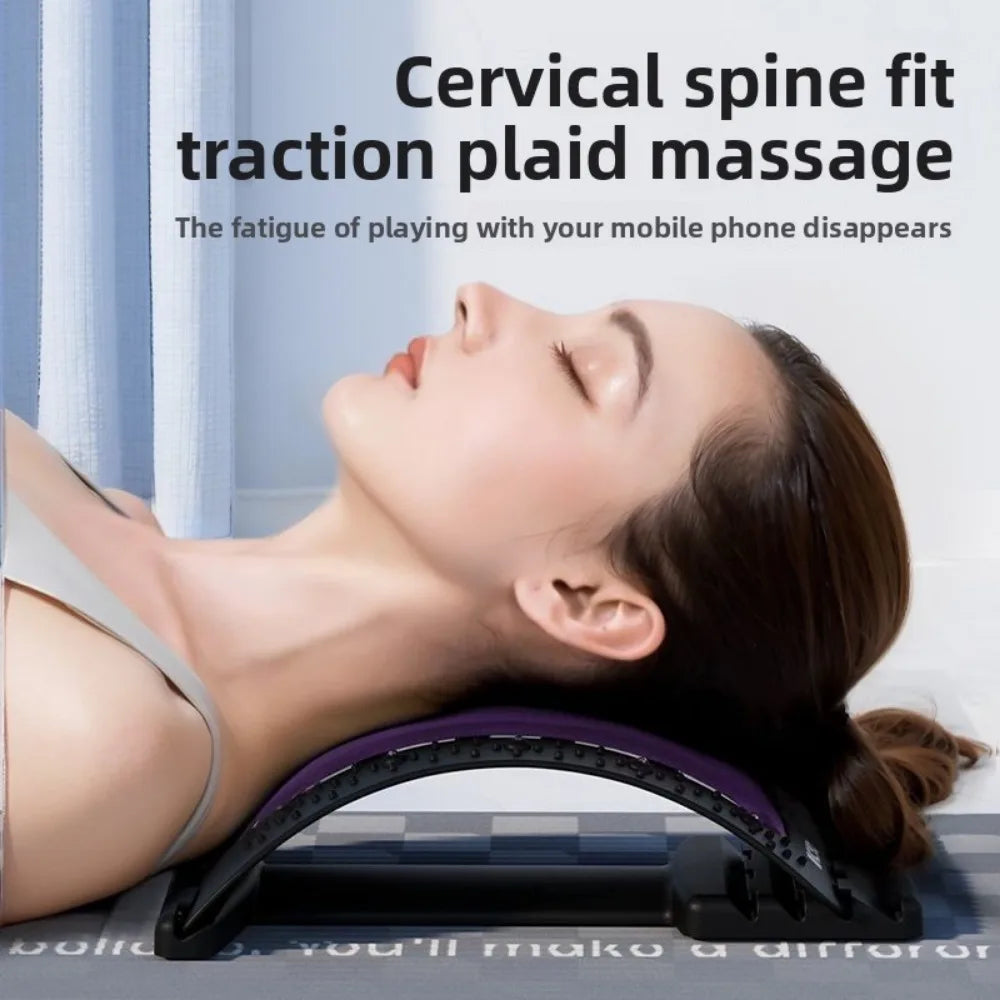 Lumbar Back Stretcher — Spine Decompression & Posture Corrector for Lower Back Pain Relief