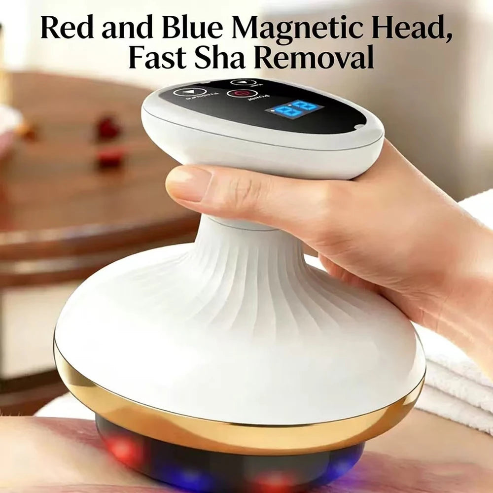 Electric Cupping & Scraping Massager – Heated Suction Anti-Cellulite Body Massager