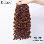 Chocolate Brown Burmese Curly Hair Bundles – #4 Deep Curly Human Hair Weave, 10–28 Inches