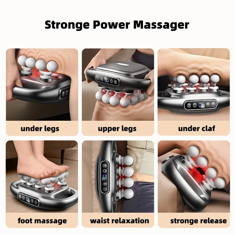 Deep Tissue Percussion Massage Gun Set — 30 Intensities for Back, Shoulders & Legs