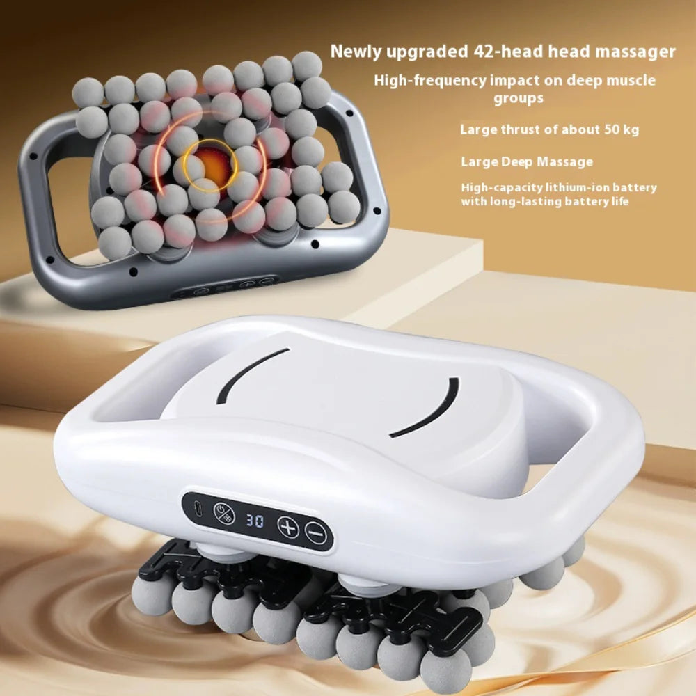 Body Massage Gun — 48-66 Heads, 9 Modes for Waist, Back, Neck & Shoulder Relief