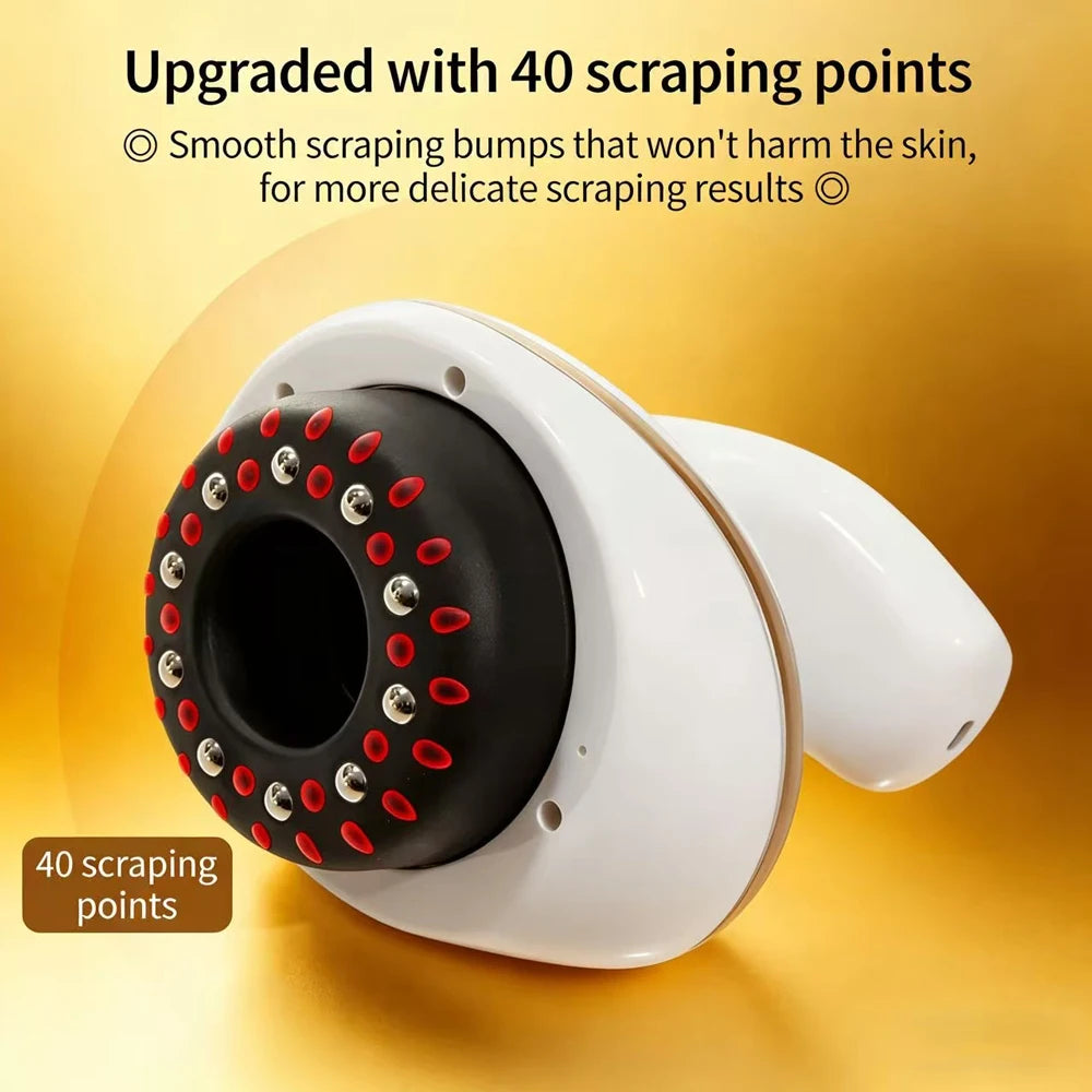 Electric Cupping & Scraping Massager – Heated Suction Anti-Cellulite Body Massager