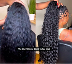Wet & Wavy Bulk Human Hair for Braiding – Double Drawn Curly No-Weft Hair for Boho Braid