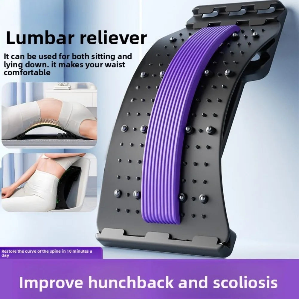 Lumbar Back Stretcher — Spine Decompression & Posture Corrector for Lower Back Pain Relief