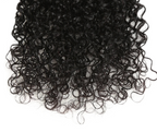 Kinky Curly Human Hair Bundles – 8A Remy Brazilian Weave in Natural Black (10–26 Inches)