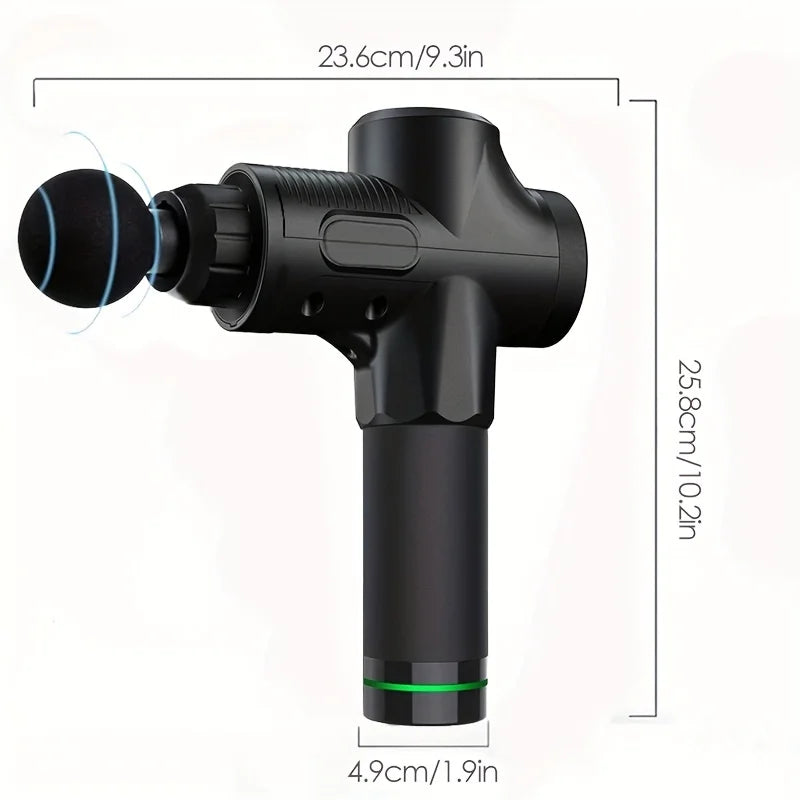 Portable Fascia Gun — Compact Vibration Massage Gun for Body, Neck & Back Muscle Relief
