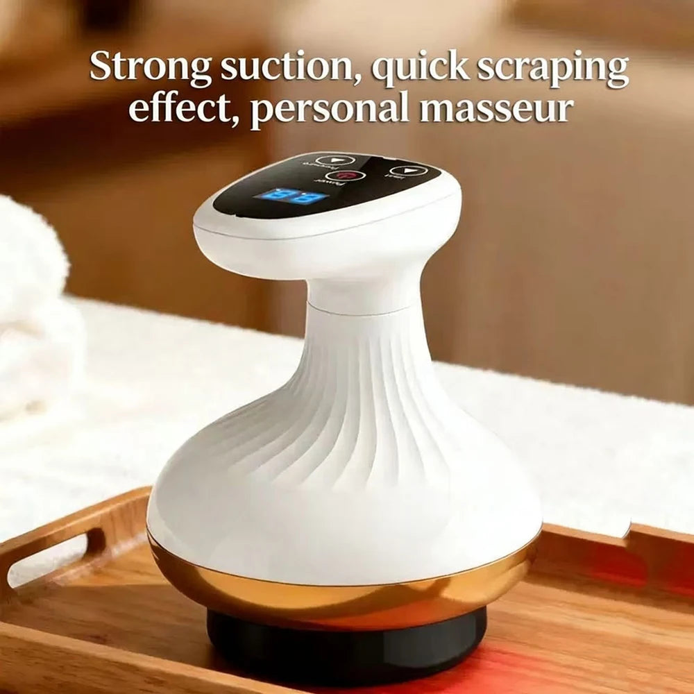Electric Cupping & Scraping Massager – Heated Suction Anti-Cellulite Body Massager