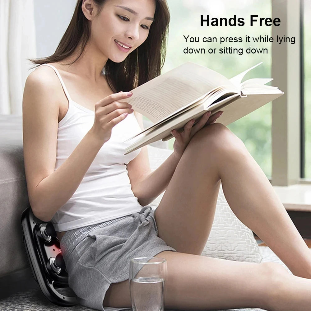 6-Head Percussion Massage Gun — Deep Tissue Relief for Neck, Cervical Spine & Full Body