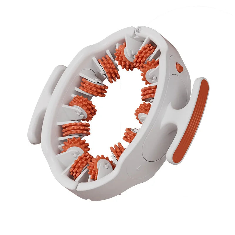 Ring Body Massager with 14 Soft Rubber Rollers