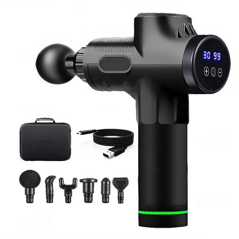 Portable Fascia Gun — Compact Vibration Massage Gun for Body, Neck & Back Muscle Relief