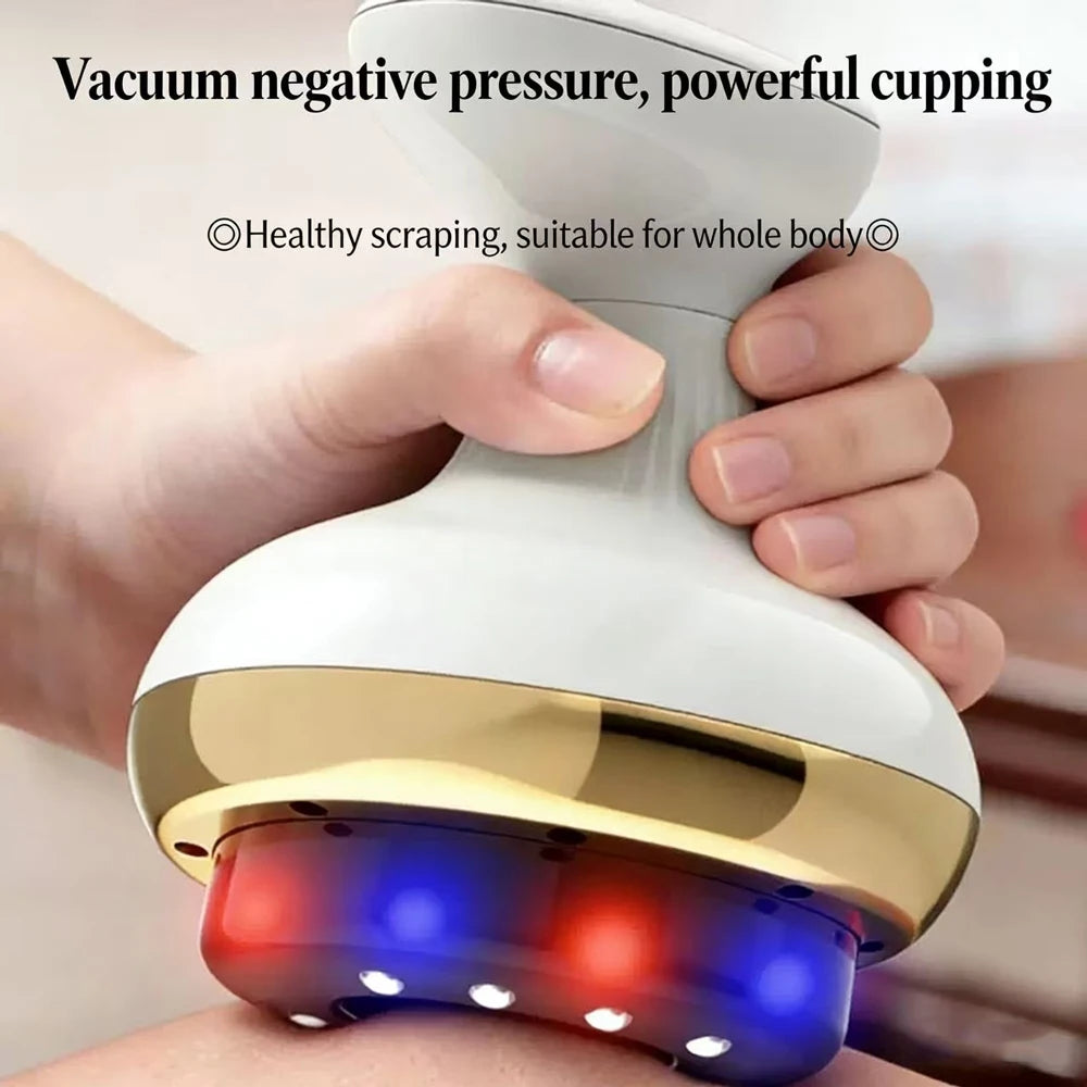 Electric Cupping & Scraping Massager – Heated Suction Anti-Cellulite Body Massager