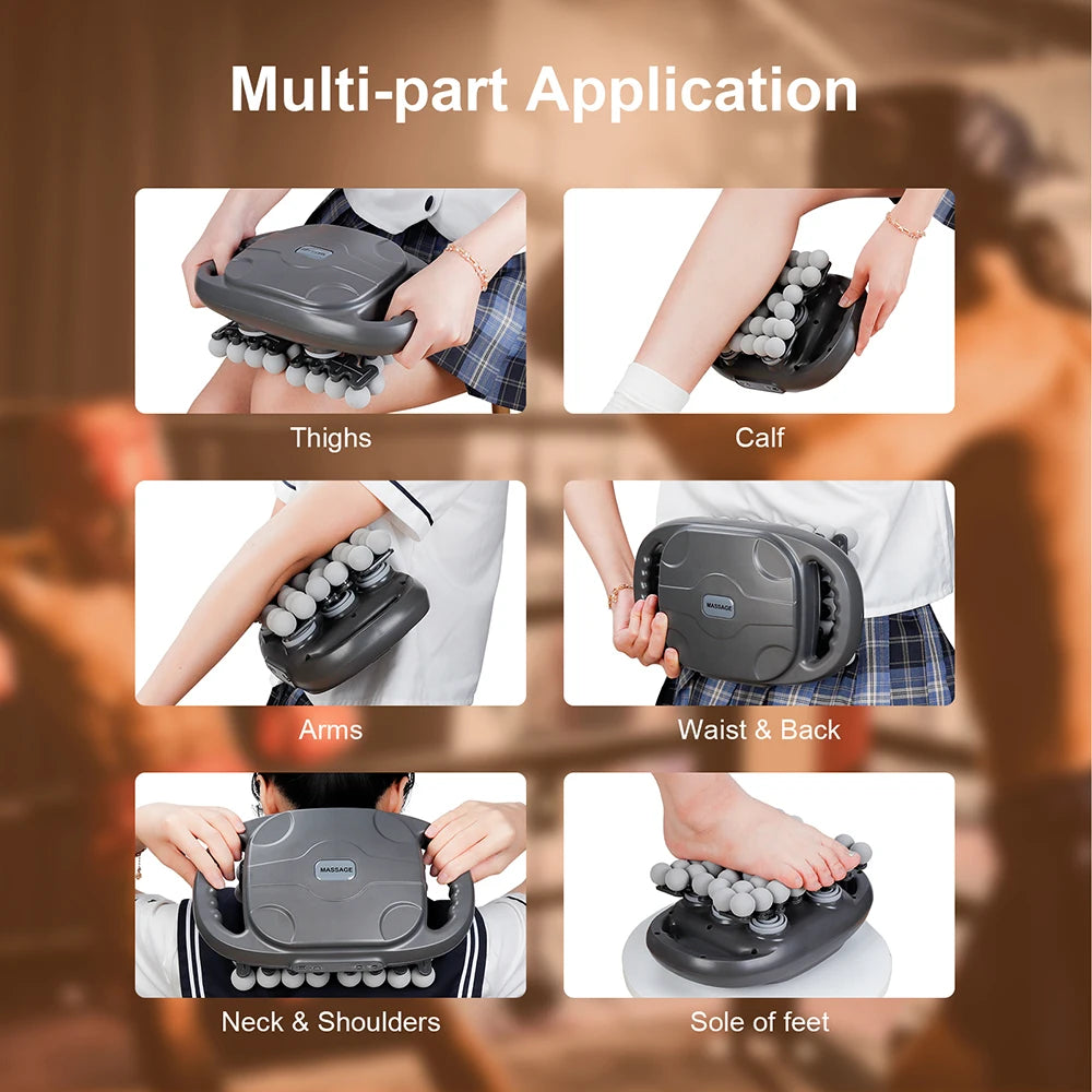 42-Head Fascia Gun — High-Frequency Vibration Massage Gun for Back, Waist, Neck & Shoulders