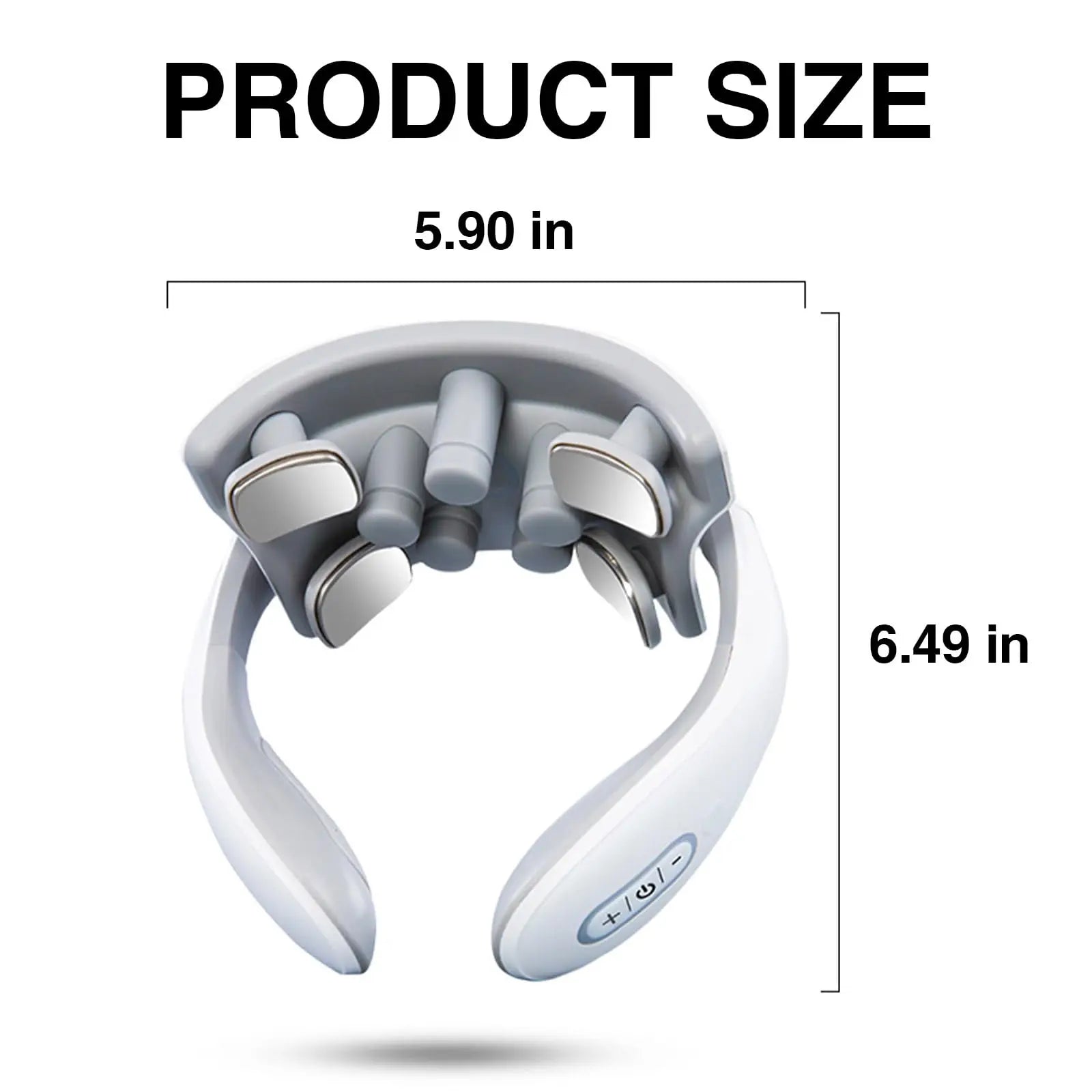 Smart Rechargeable Neck Massager with Red Light Therapy