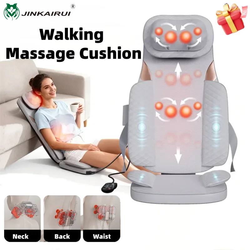 Back Massager Cushion with Kneading & Heat for Lower Back