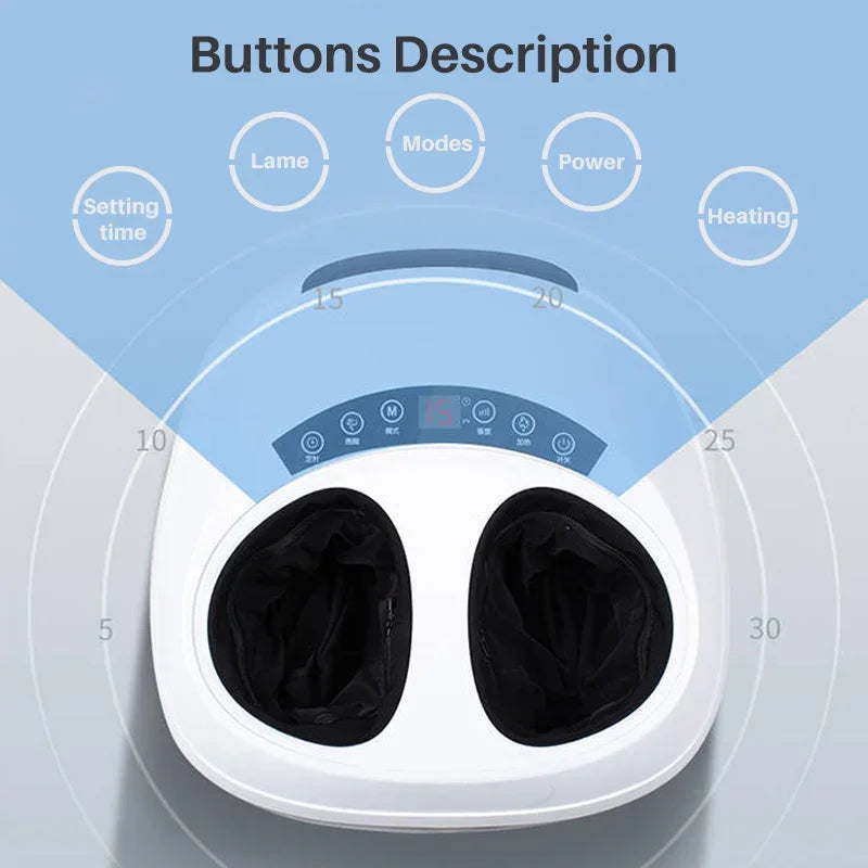 ANBADUBA 3D Shiatsu Foot Massager — Air Pressure, Infrared Heat & Deep Kneading for Full Foot Relief