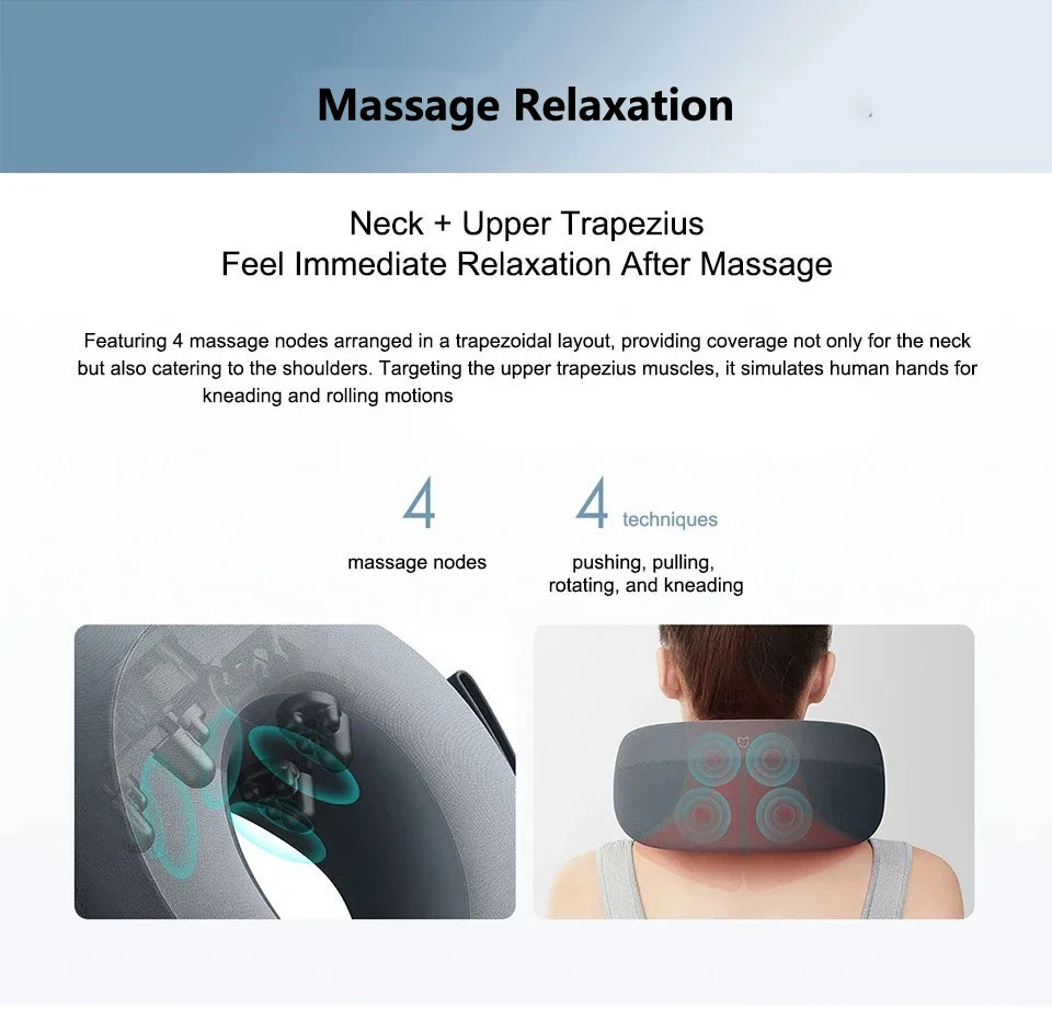 Smart Neck and Shoulder Massager with App Control