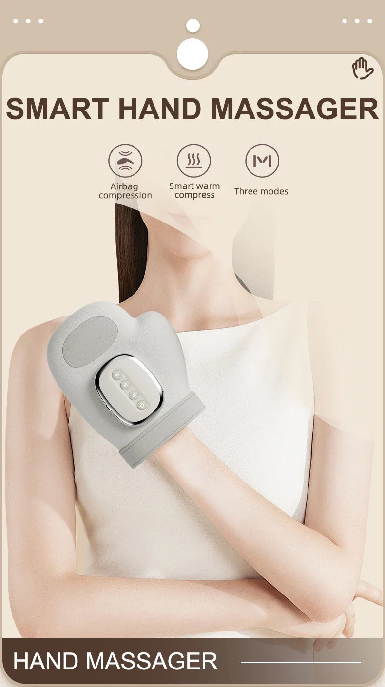 VIMYSHOW Hand Massager with Airbag Compression & Heat Therapy