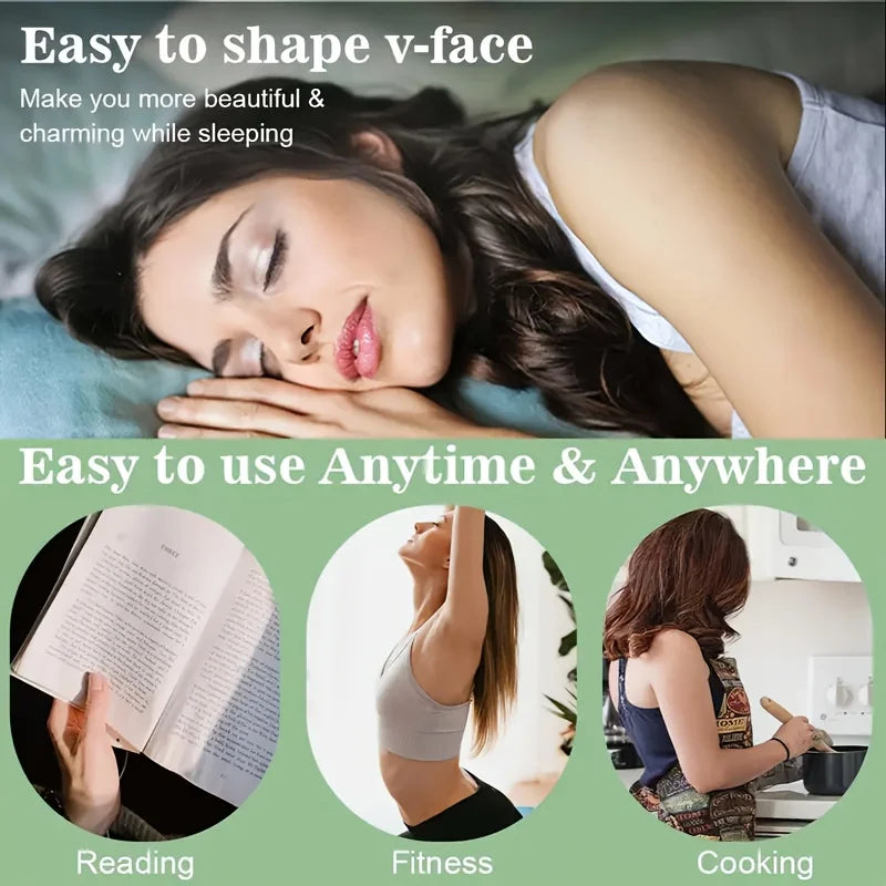 Graphene V-Shape Face Lift Band — Adjustable Double Chin Reducer & Facial Slimming Strap