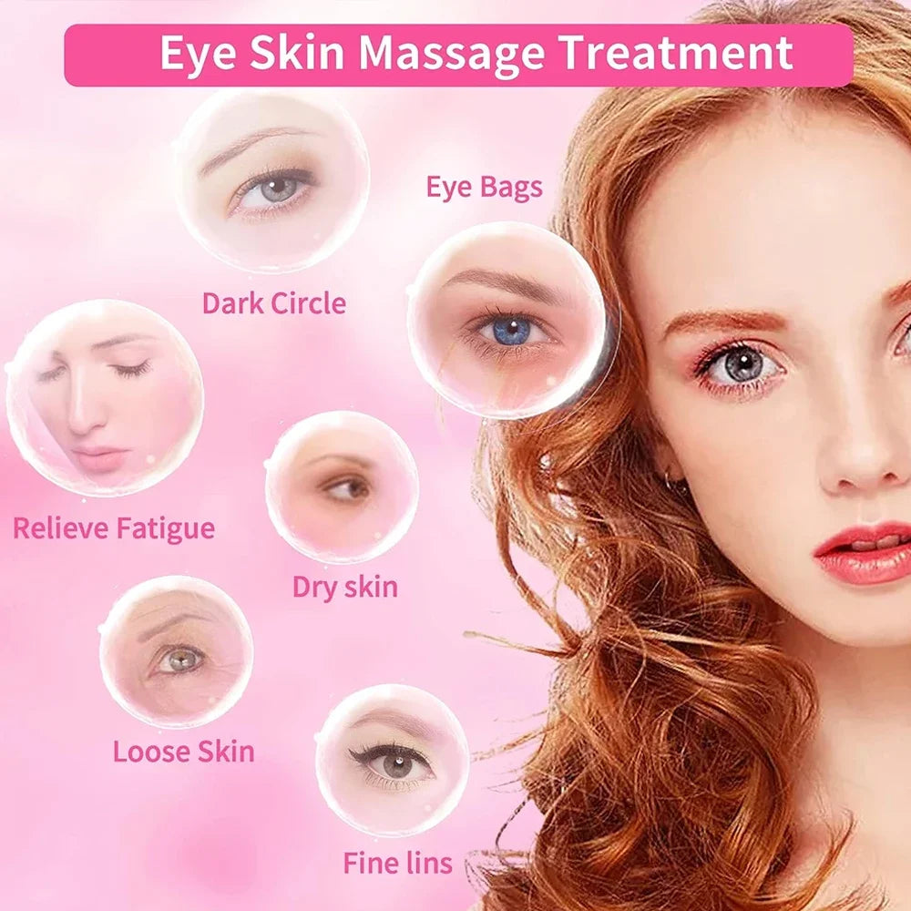 Pocket Mini Ring Face & Eye Massager — USB Rechargeable, Waterproof & Portable