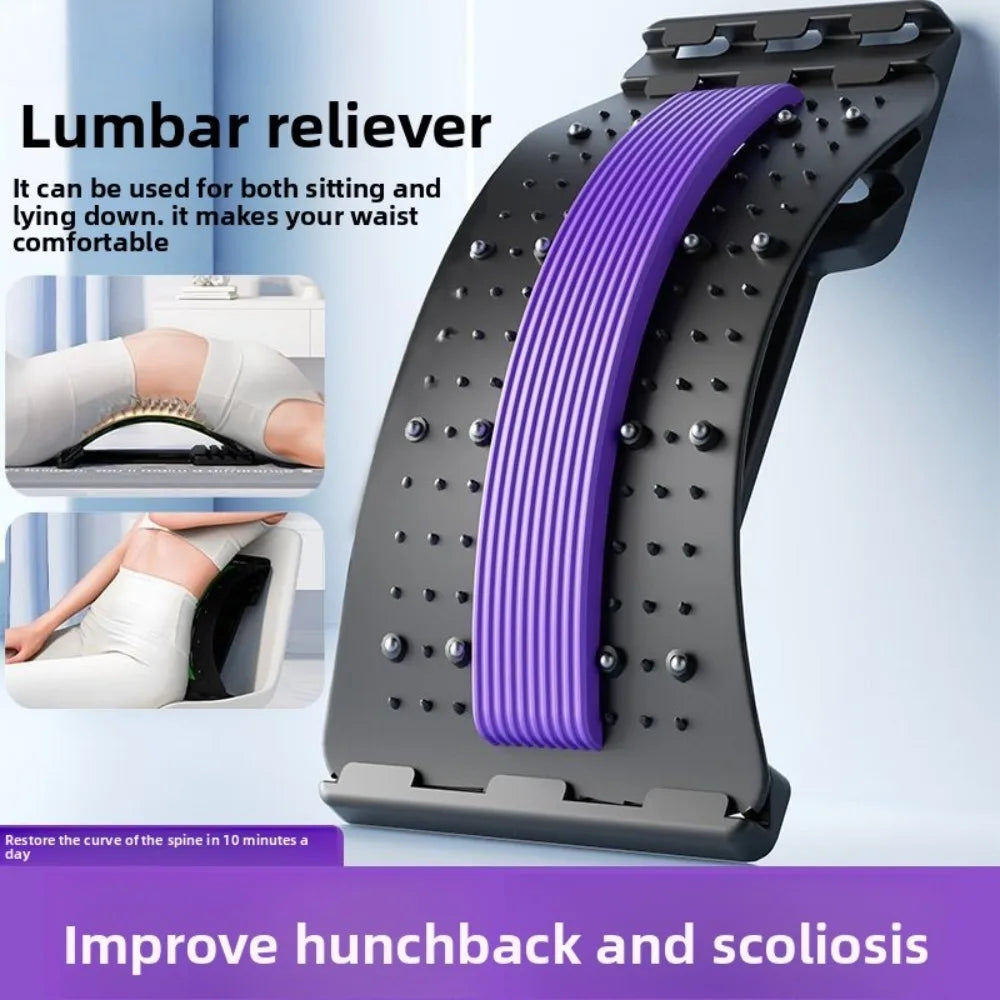 Lumbar Back Stretcher — Spine Decompression & Posture Corrector for Lower Back Pain Relief