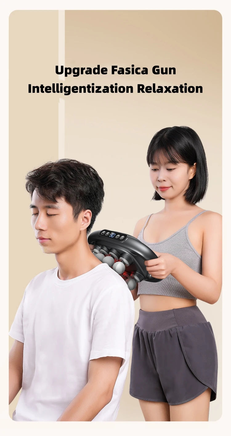 Deep Tissue Percussion Massage Gun Set — 30 Intensities for Back, Shoulders & Legs