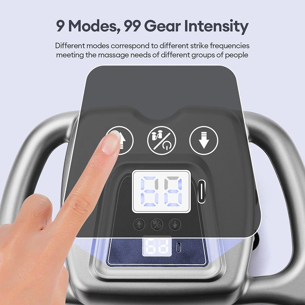 42-Head Fascia Gun — High-Frequency Vibration Massage Gun for Back, Waist, Neck & Shoulders