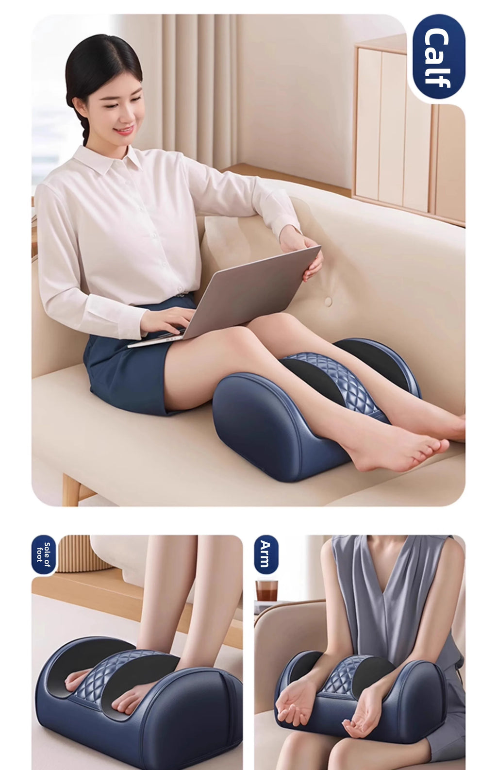 Shiatsu Foot Massager with Heat — 4-Roller Electric Kneading Machine for Deep Foot Relief